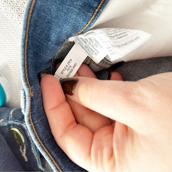 Madewell 10" High Rise Skinny Jeans Hanna Wash Stretch Denim Button Fly Size 27 - Picture 7 of 9